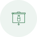 Glass containers Project Monitoring icon